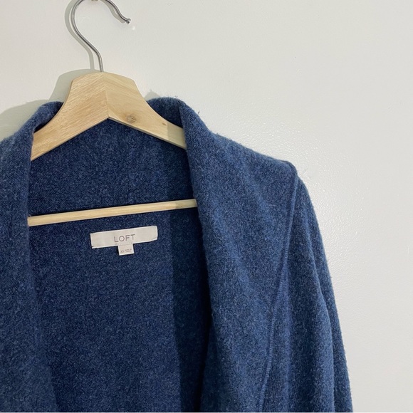 Loft | Acrylic-Blend Blue Cardigan - Picture 2 of 10